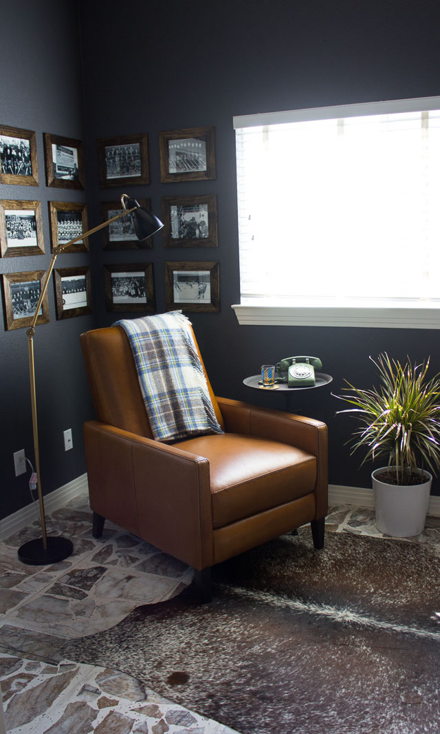 Modern Industrial Man Cave || http://designmprovised.com #YourBigFinish