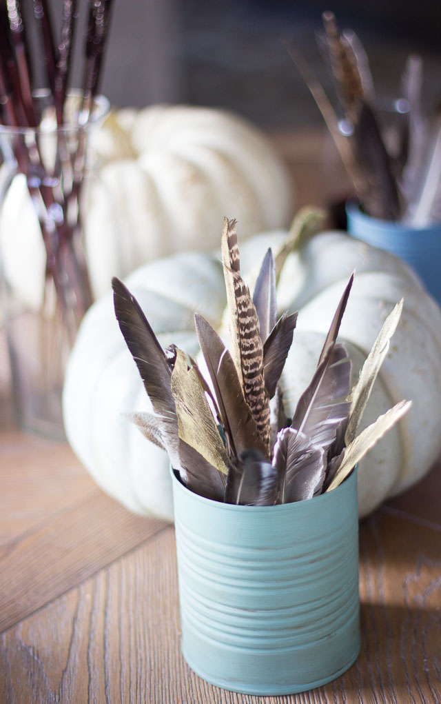 Feather Centerpiece Idea