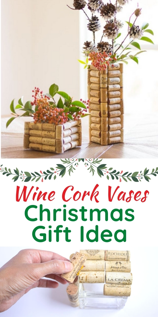 DIY Wine Cork Vases