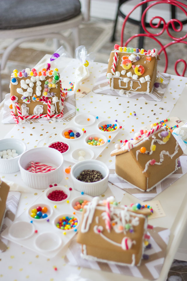 Celebrate National Gingerbread House Day with a decorating party!