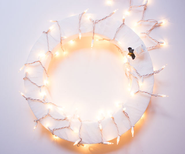 Glowing Snowflake Wreath - Design Improvised