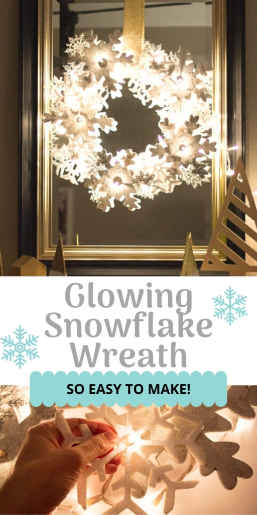 Glowing Snowflake Wreath - Design Improvised