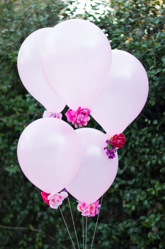 Flowers on sale and balloons