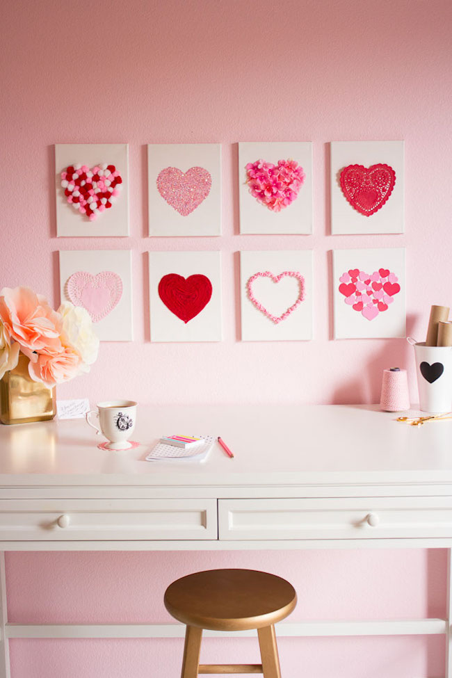 Heart art - perfect for Valentine's Day art or year-round decor!