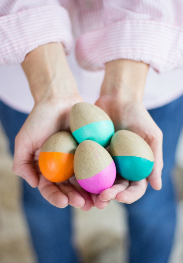 Paint Dipped Easter Eggs