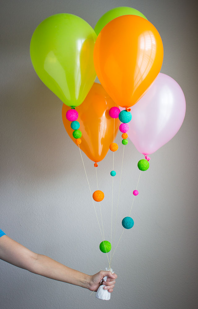 A fun way to decorate balloons