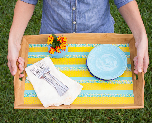 Craftaholics Anonymous®  Washi Tape Craft: Tray Makeover