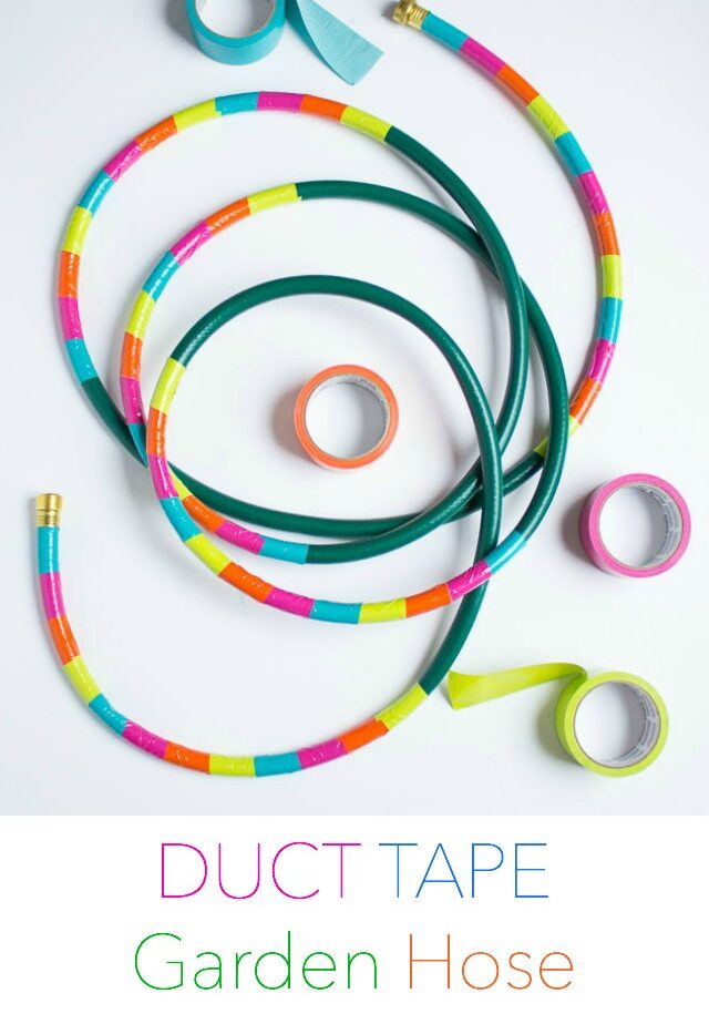Duct Tape Decorated Garden Hose