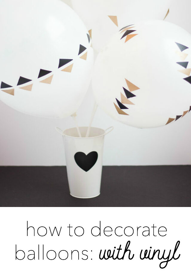 How to decorate balloons with vinyl