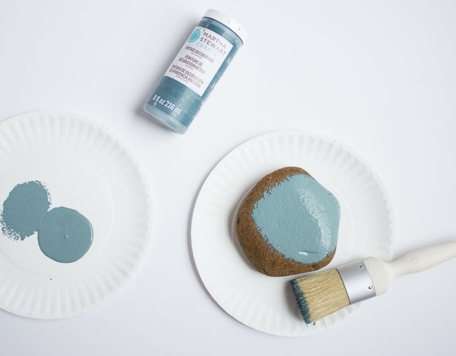 painted rocks with chalk paint