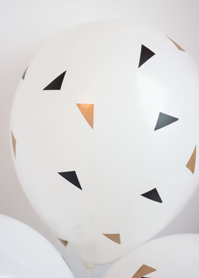 Cut vinyl into an endless variety of designs to decorate balloons! modern balloon decorations