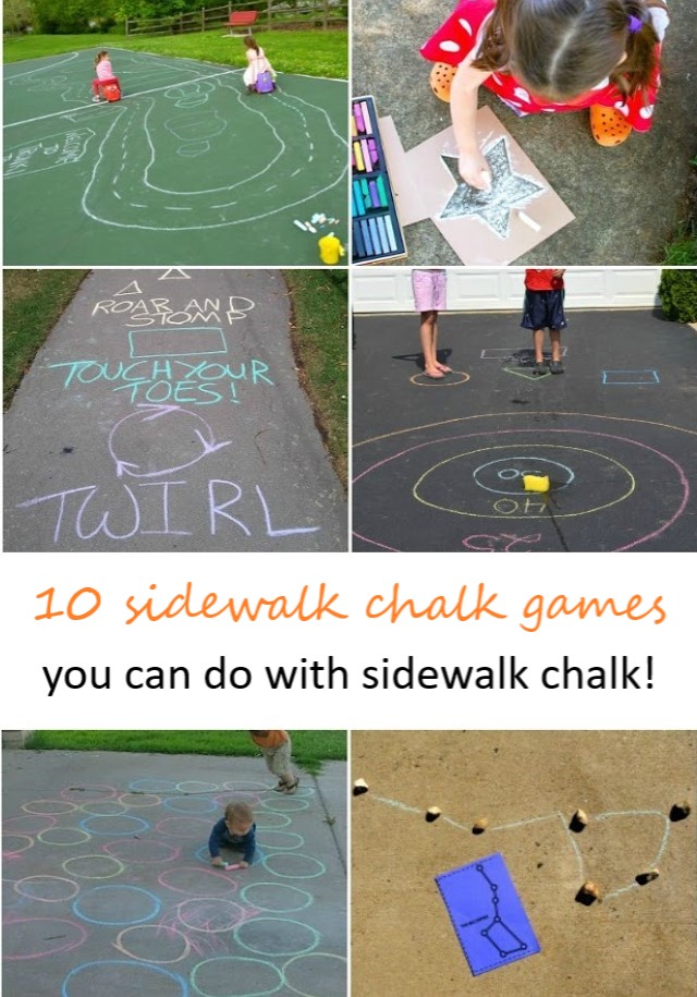 Sidewalk chalk game ideas