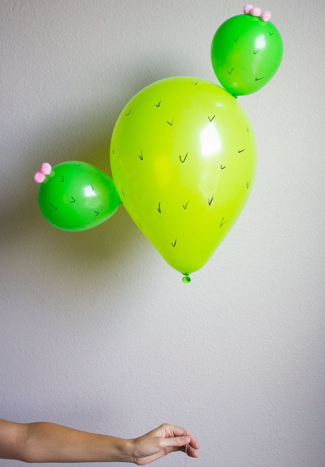 DIY cactus balloon