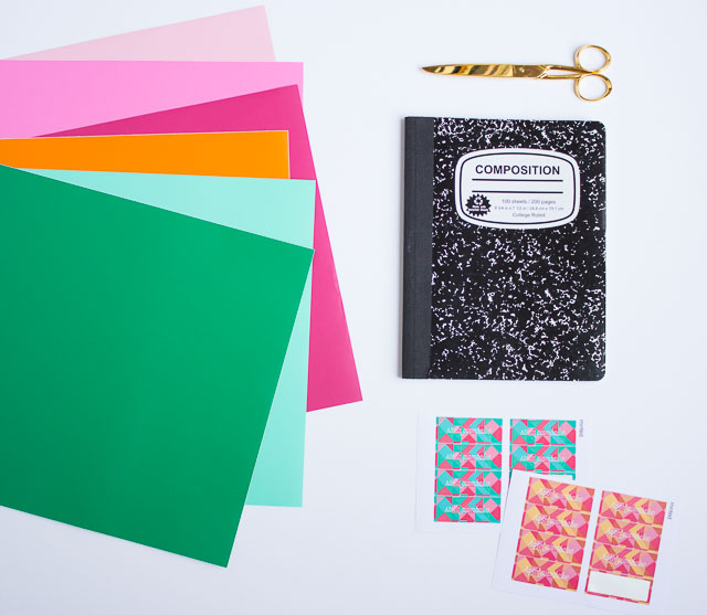 Personalize your school notebooks with vinyl!