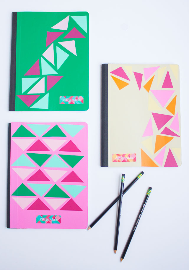 Personalize your school notebooks with vinyl!