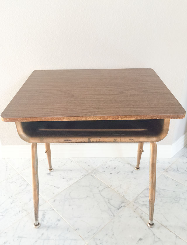 vintage school desk