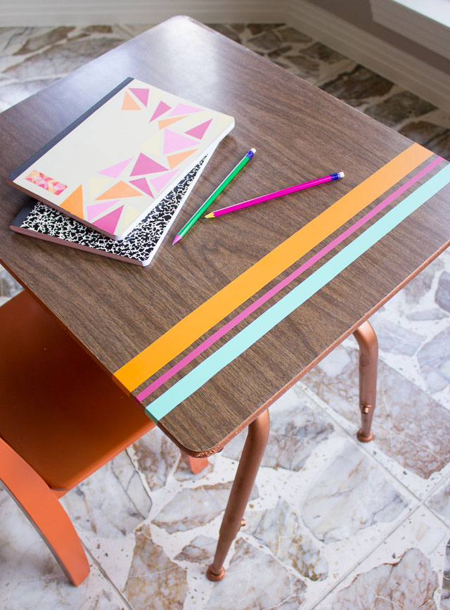 vintage school desk