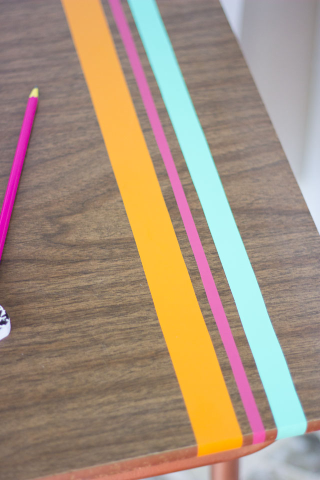 vintage school desk makeover