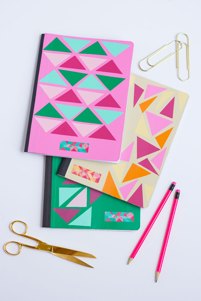 How to decorate notebooks with vinyl #vinylcrafts #cricutcrafts