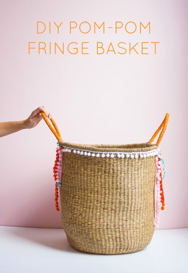 pom-pom trim basket