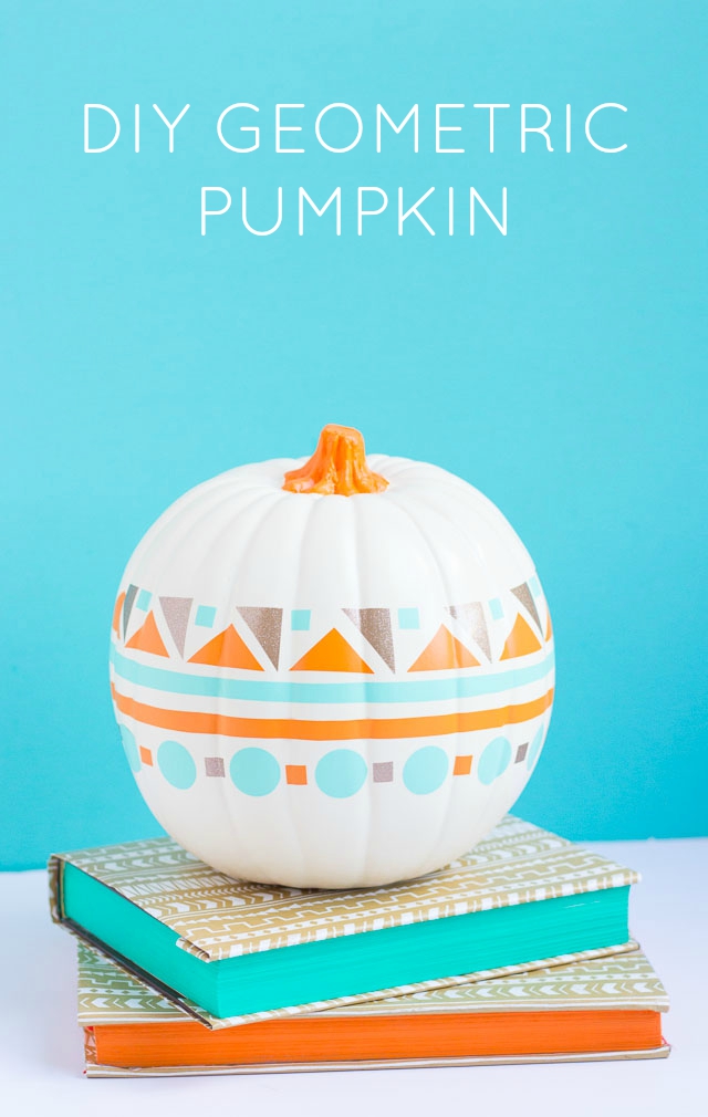 Use colorful vinyl shapes to create a modern geometric pumpkin! Use colorful vinyl shapes to create a modern geometric pumpkin!