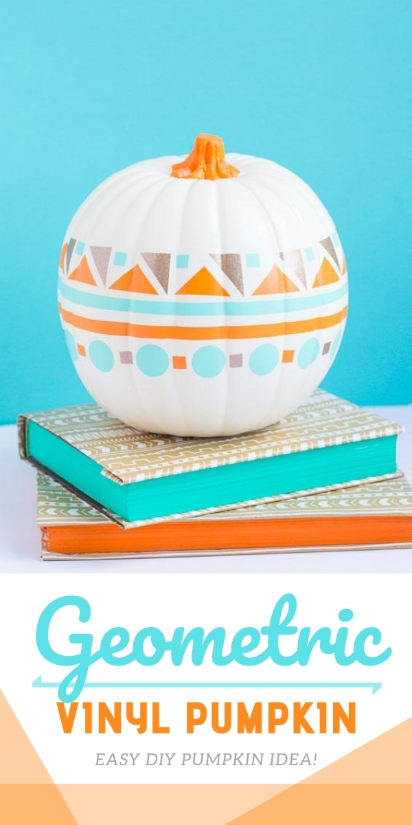 DIY Vinyl Geometric Pumpkin