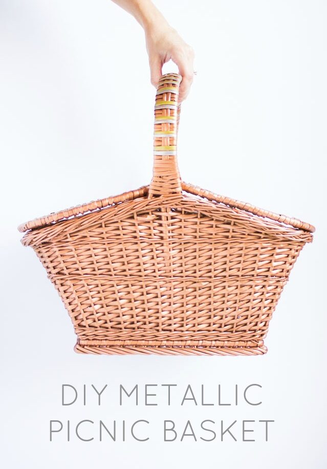 Easy Painted Wicker Baskets