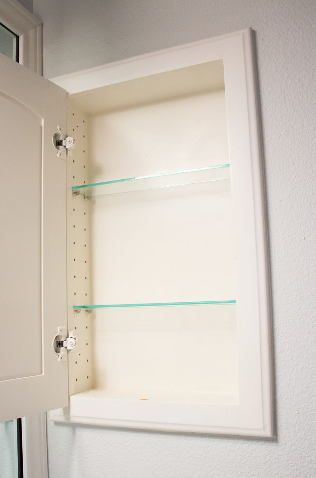 Pretty Medicine Cabinet Makeover