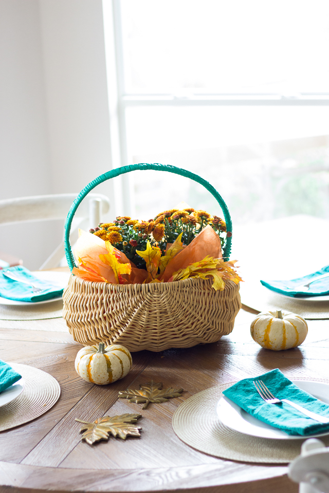 Thanksgiving table ideas using thrift store items!