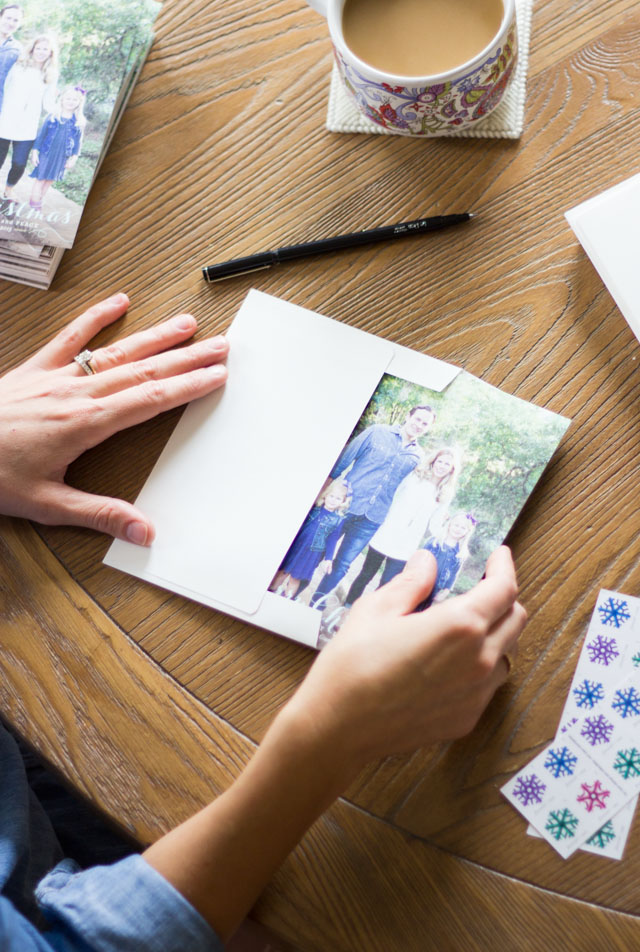 Writing Christmas cards