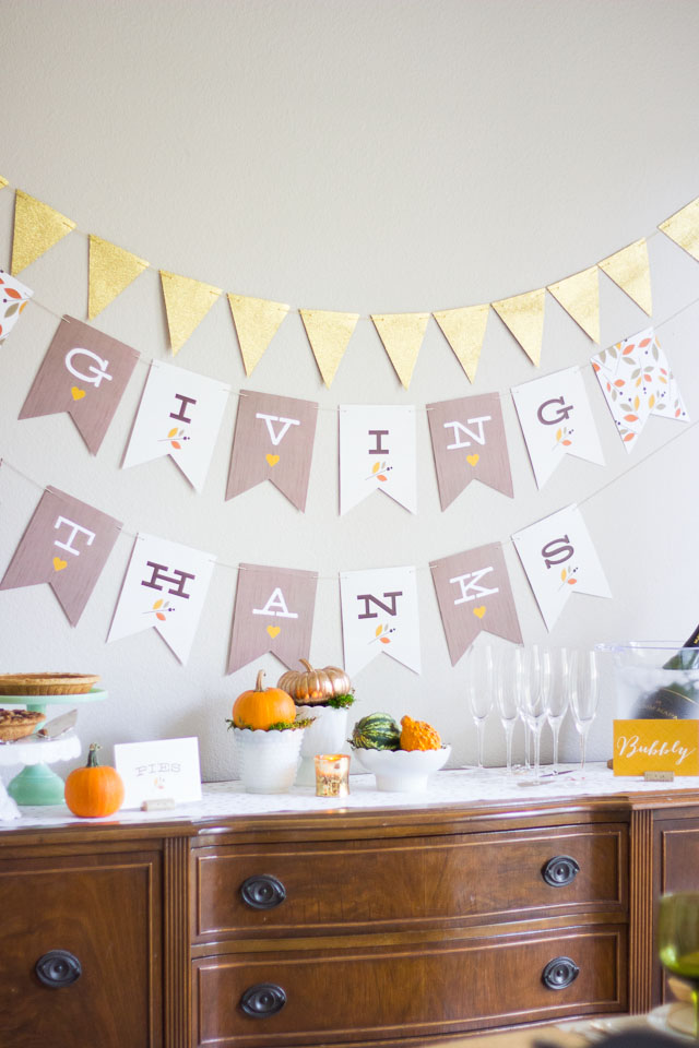 Thanksgiving table ideas using Minted's holiday decor