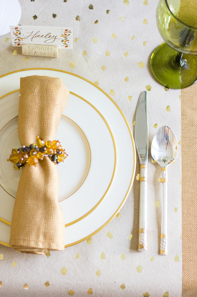 Thanksgiving place setting