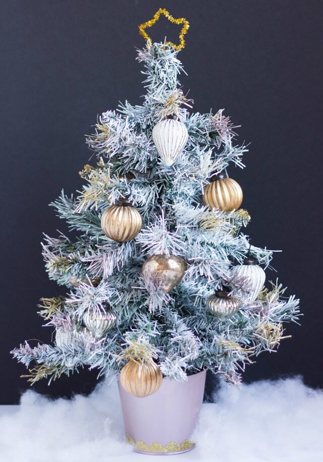 DIY painted christmas tree