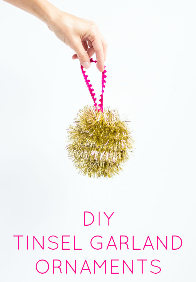 Christmas Make Your Own Tinsel Pom Poms Garland