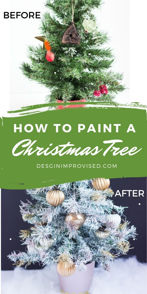 how to spray paint tree branches