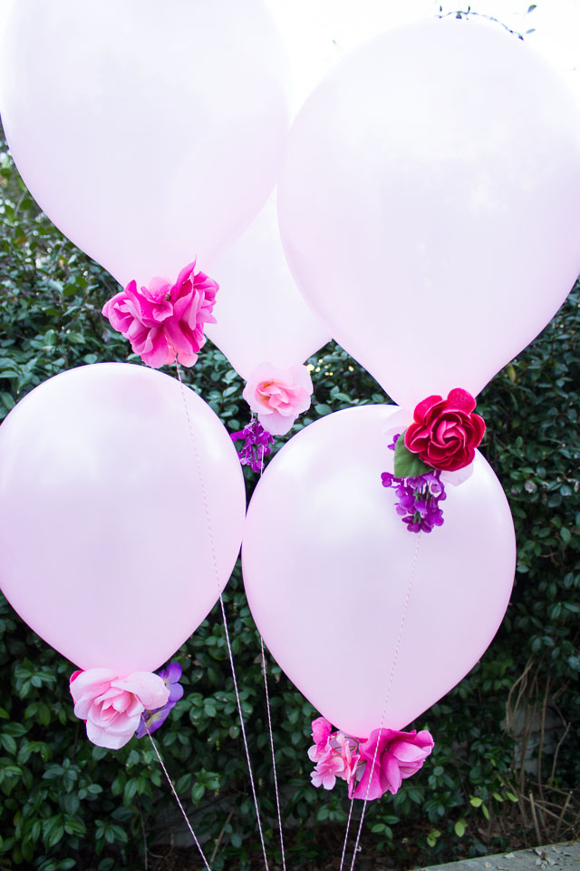 DIY flower balloons