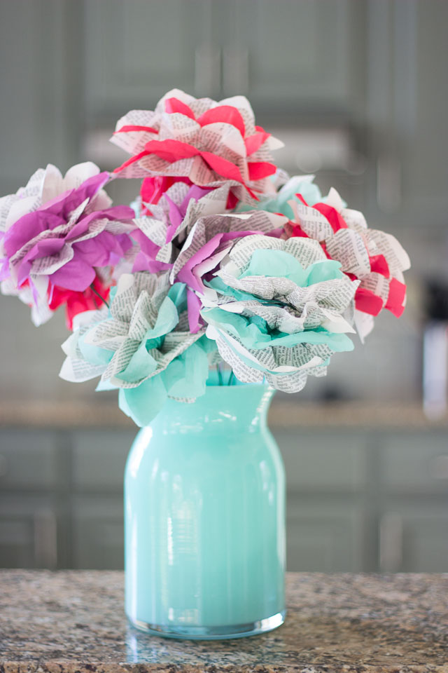 Encyclopedia paper flowers