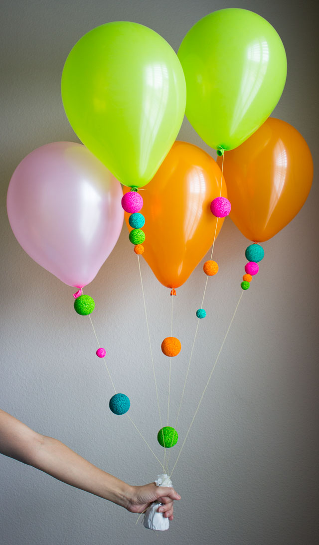 Colorful foam ball balloons