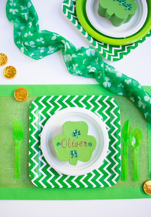 St patricks day shamrock party favor craft