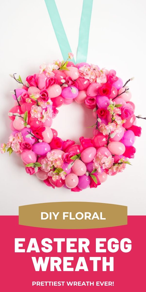 Floral Easter Egg Wreath