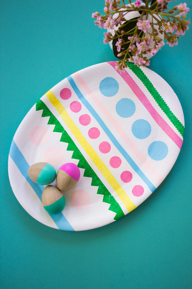 How to make a giant Easter egg from an oval platter!