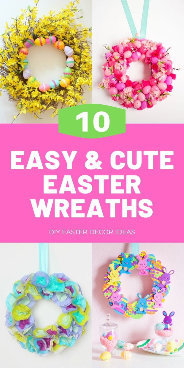 Easy DIY Easter Wreaths