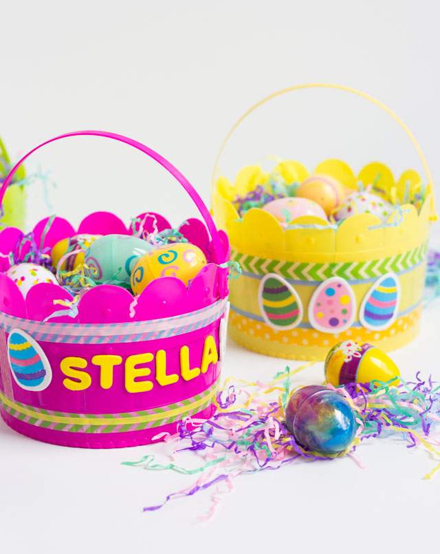 Decorate your own Easter basket - such a fun kids Easter craft idea!