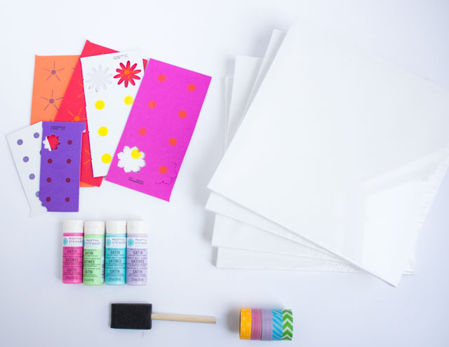 How to make wall art with flower stickers!