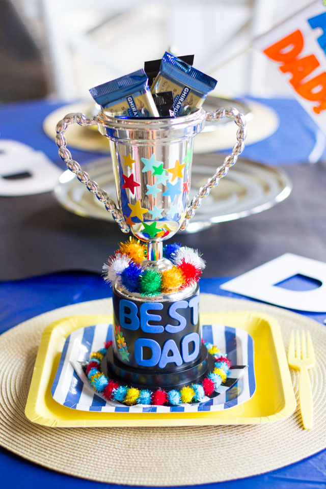 Make a Best Dad trophy for a fun Father's Day gift!