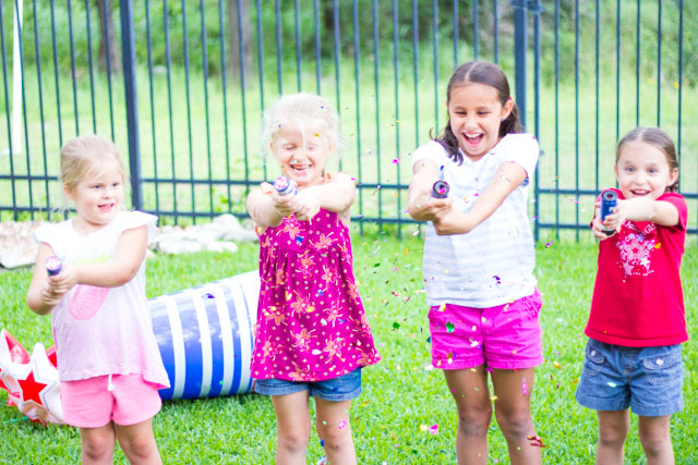 Patriotic confetti poppers - a kid-friendly alternative to fireworks