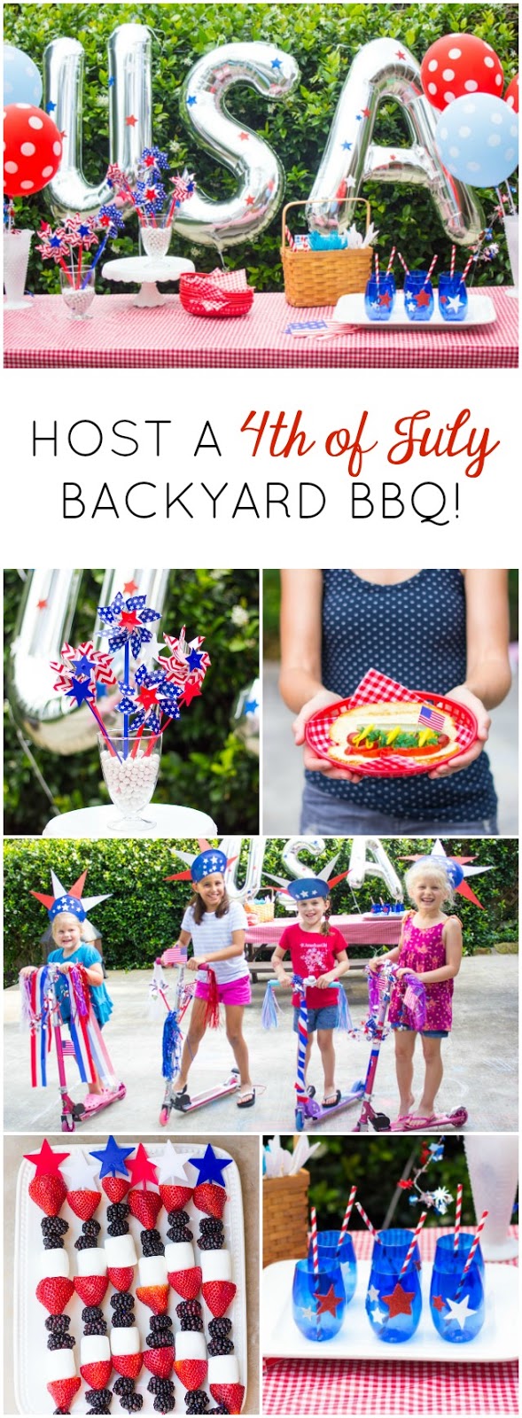 Host a backyard BBQ for your 4th of July party with these simple ideas!