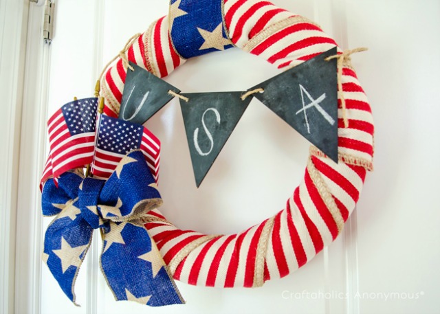 Patriotic USA wreath