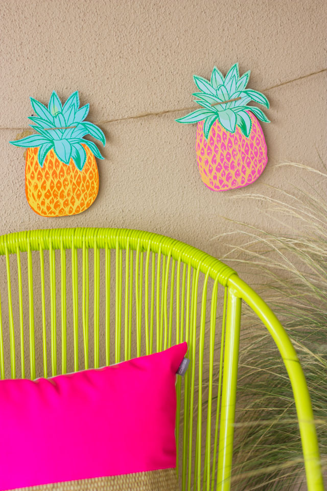 The cutest pineapple garland from At Home stores