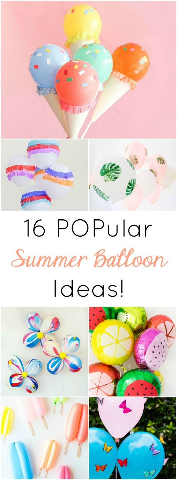 These colorful balloon crafts will really POP at a summer birthday party, ice cream social, or pool party!